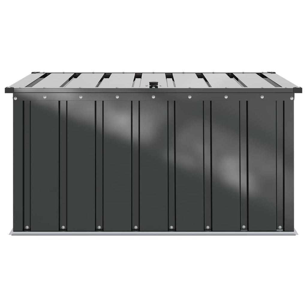 Garden Storage Box Black 101 X 82 X 50 Cm Steel