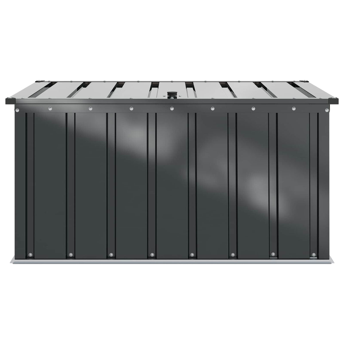 Garden Storage Box Black 101 X 82 X 50 Cm Steel