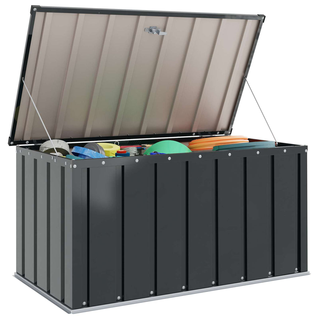 Sheds Garages & Carports Metal Garden Storage Box Lockable Steel Outdoor Tool Ch