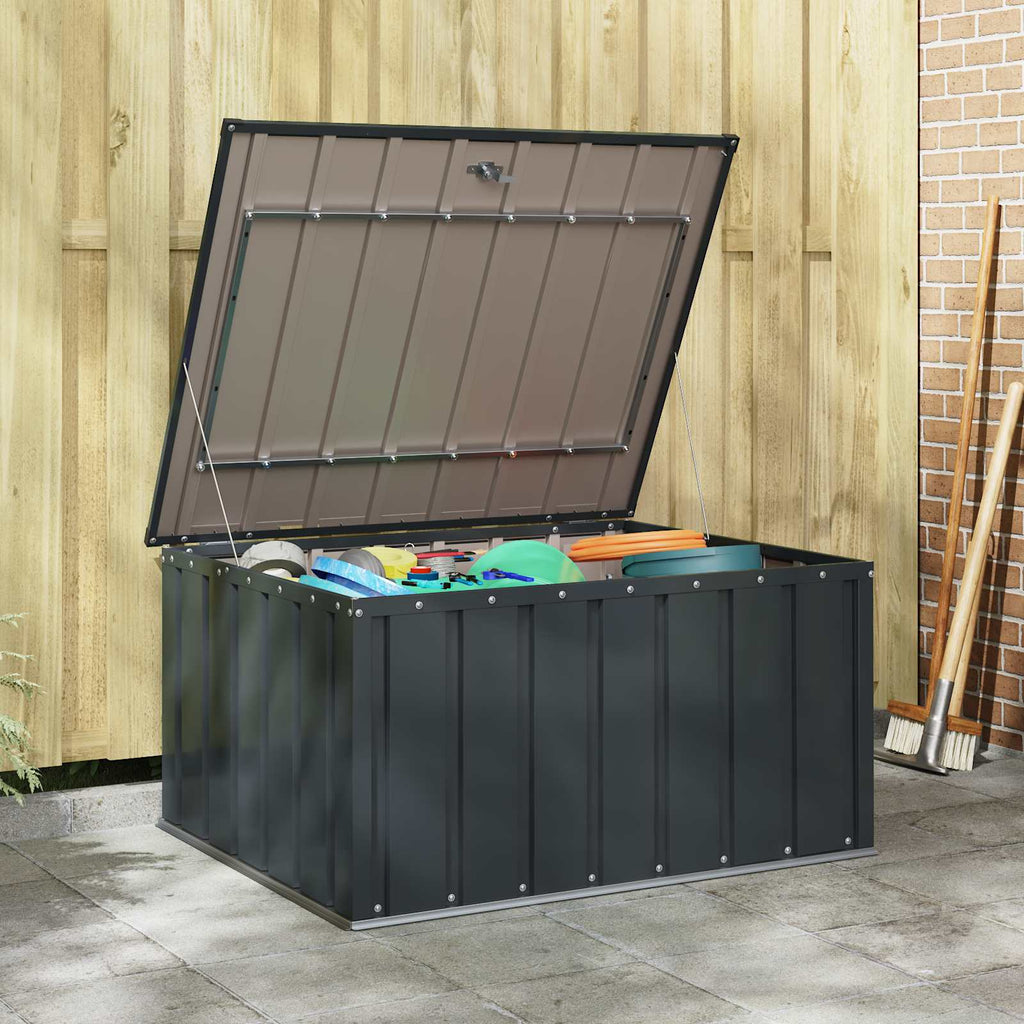 Sheds Garages & Carports Metal Garden Storage Box Lockable Steel Outdoor Tool Ch