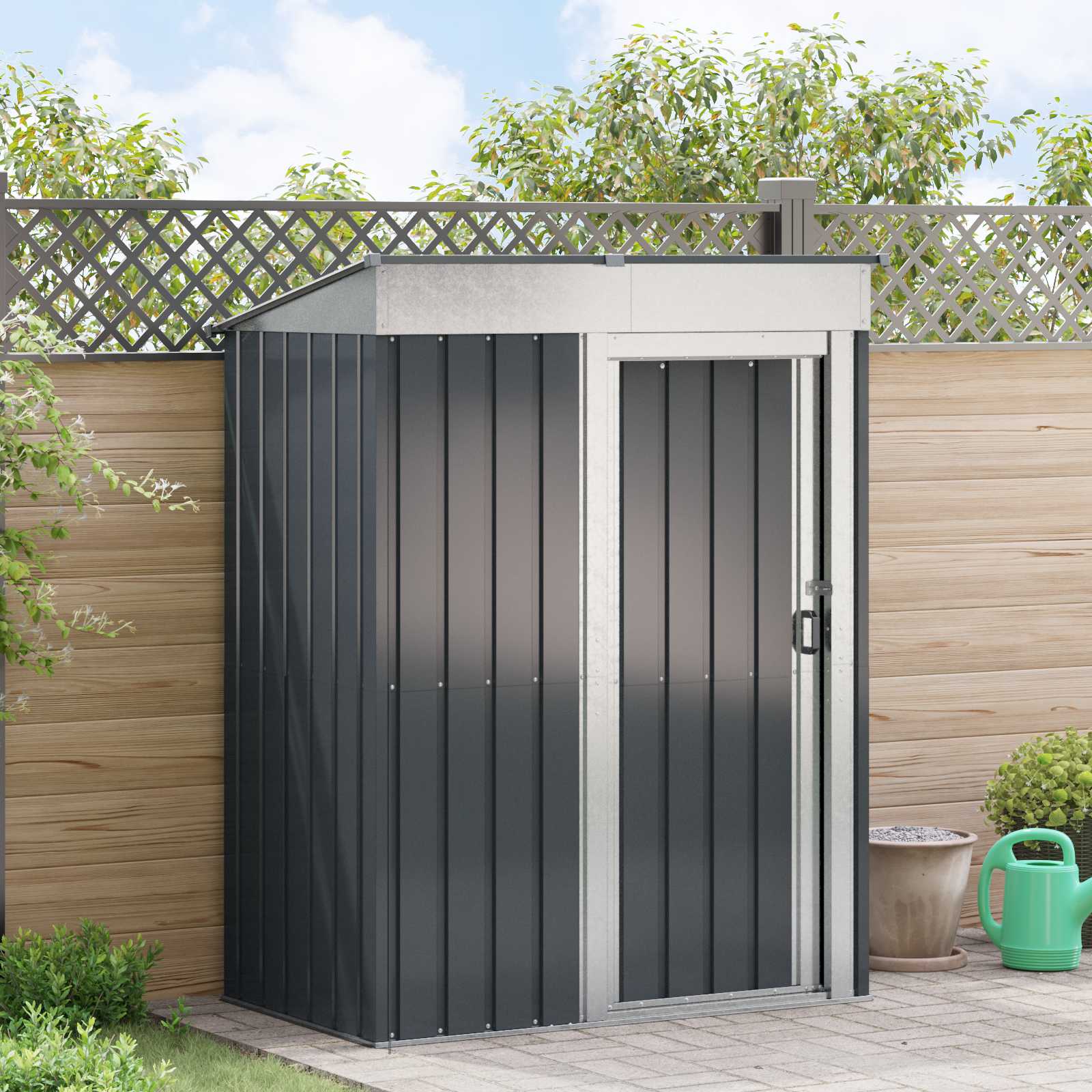 Garden Sheds 137 X 81 X 180 Cm Metal
