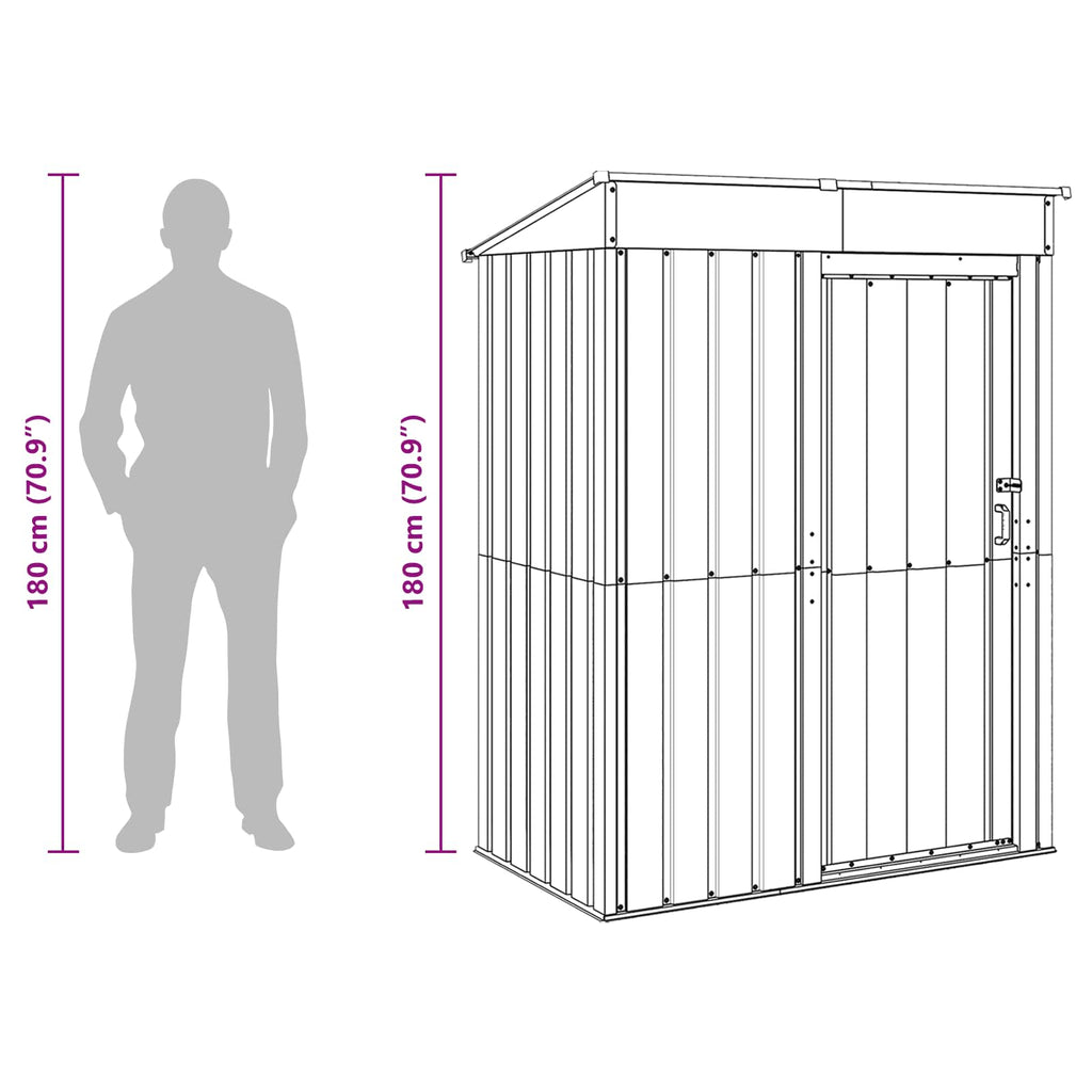 Garden Sheds 137 X 81 X 180 Cm Metal