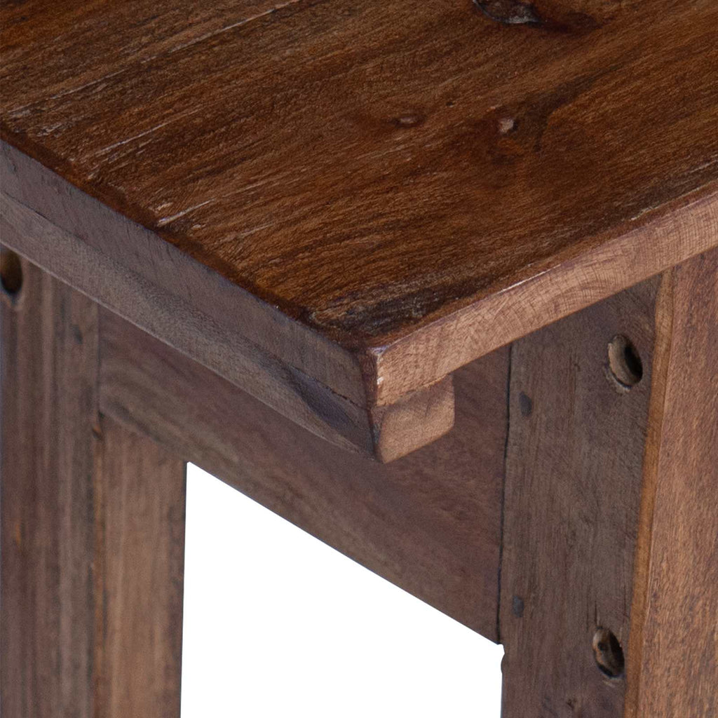 Console Tables Desk Drawer Brown 110 X 30 79 Cm Solid Mahogany Wood 110 cm