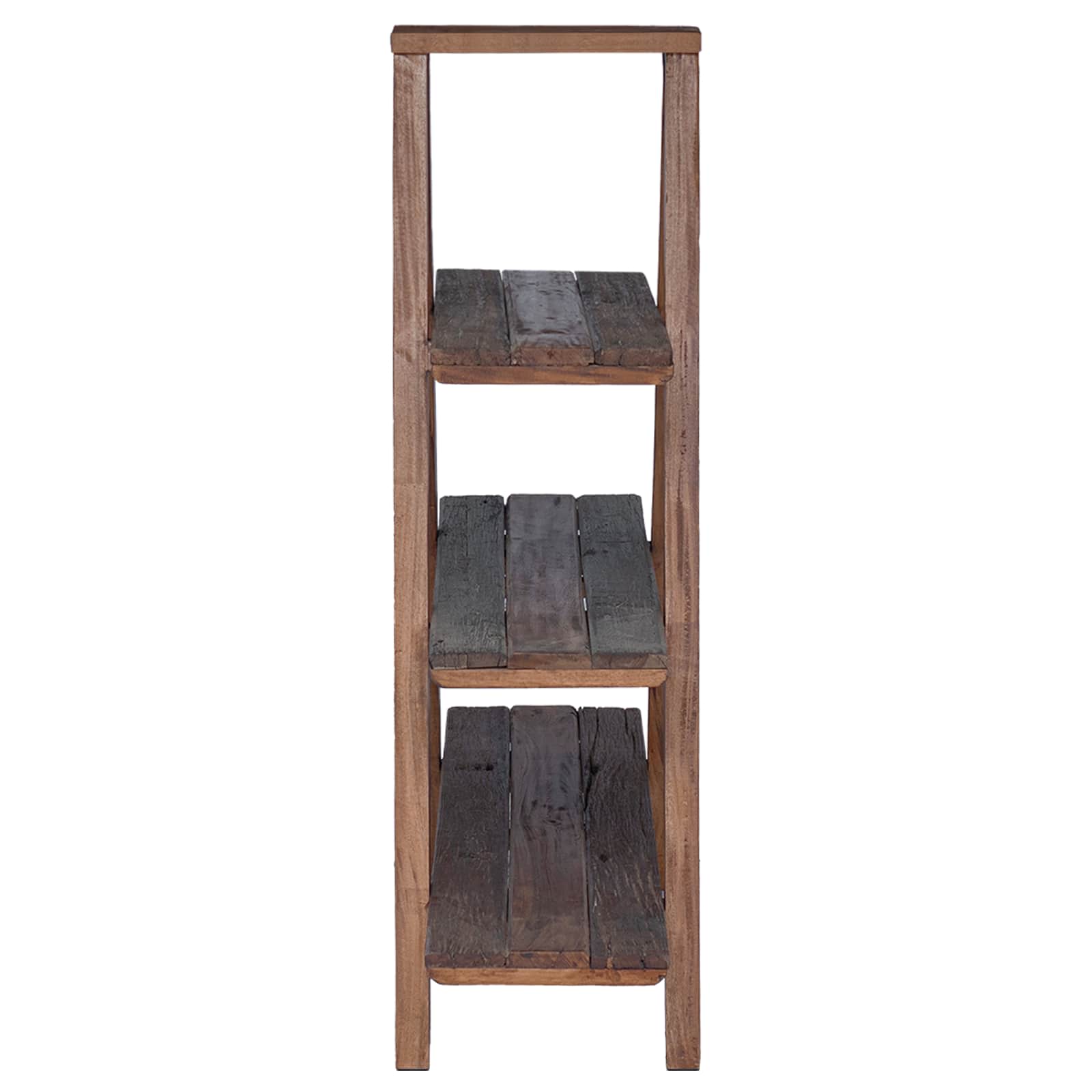 Folding Rack Brown 79.5 X 35 X 112 Cm Solid Reclaim Wood