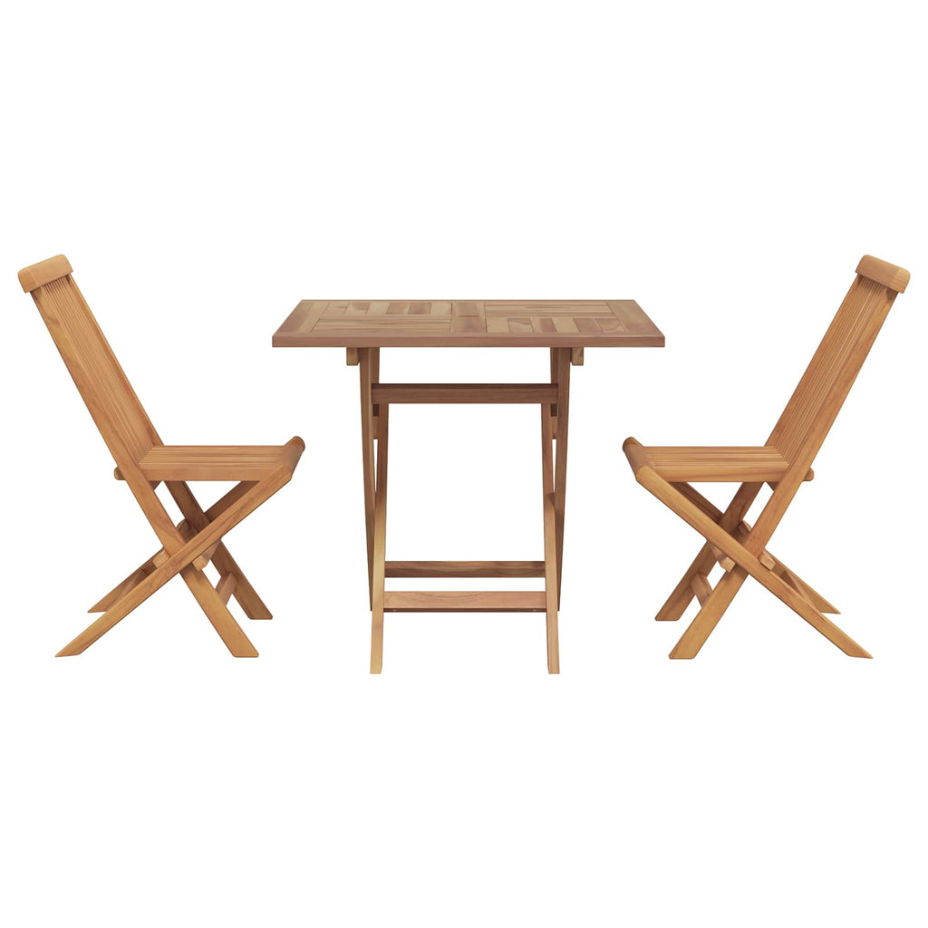 5 Piece Garden Dining Set Solid Teak Wood