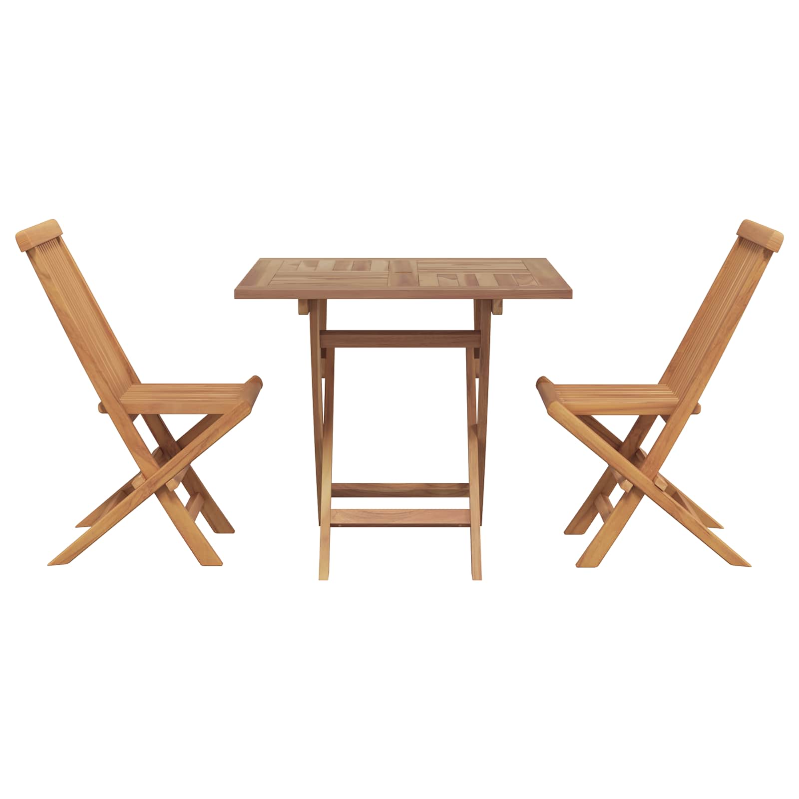 5 Piece Garden Dining Set Solid Teak Wood