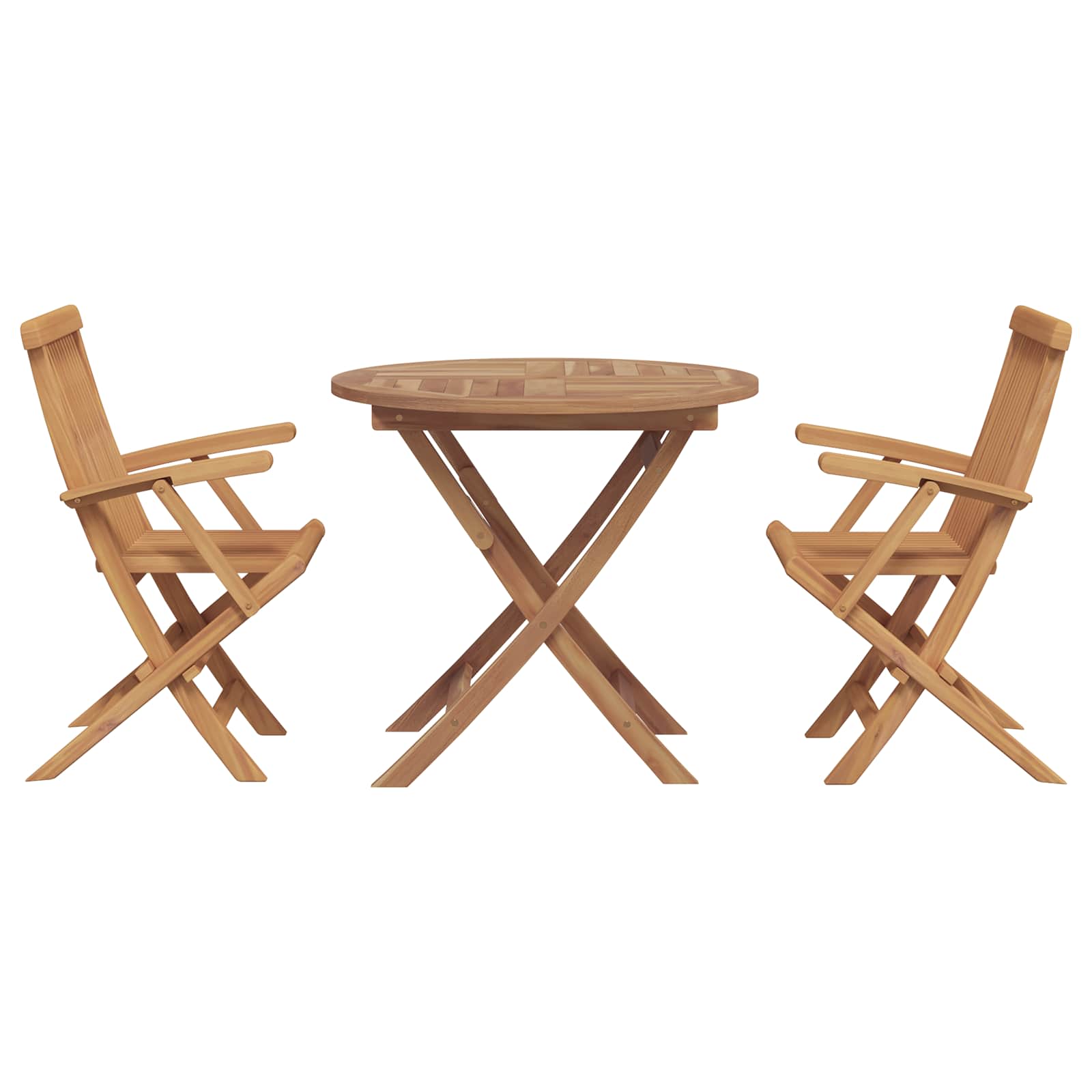 5 Piece Garden Dining Set Solid Teak Wood