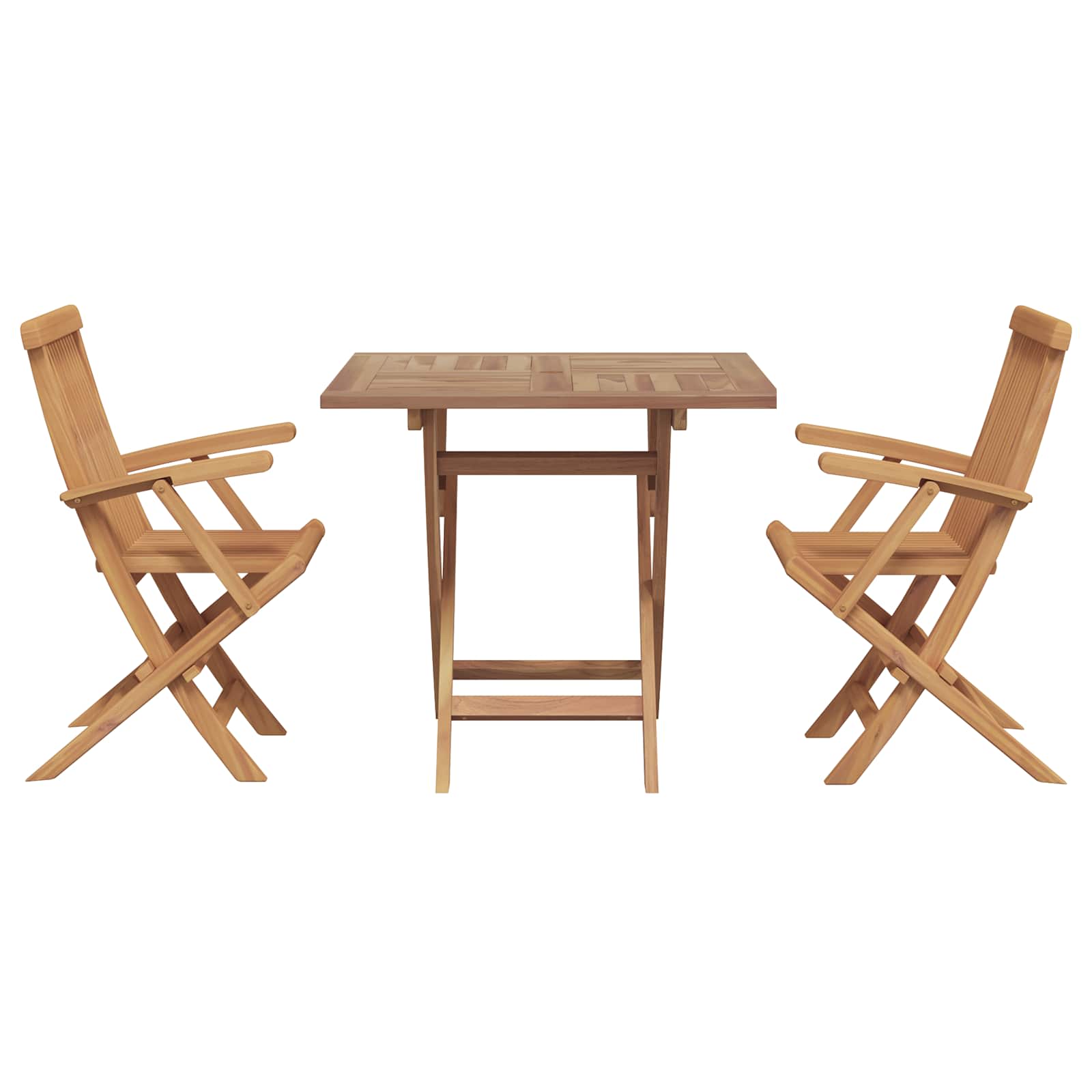 5 Piece Garden Dining Set Solid Teak Wood