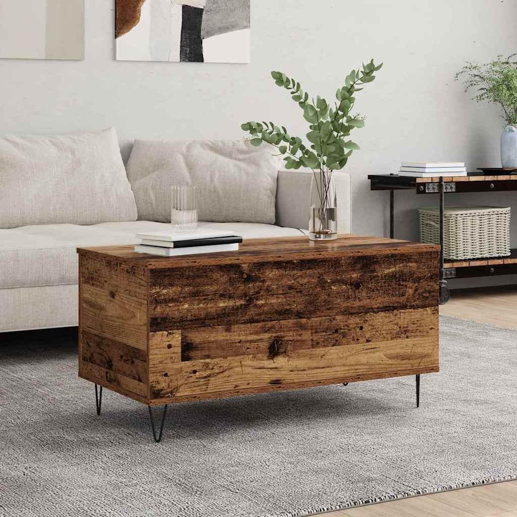 Coffee Table 90X44.5X45 Cm Engineered Wood