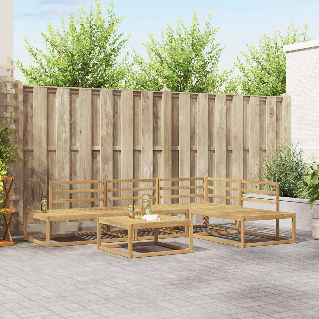 Outdoor Sofa Set Solid Acacia Wood