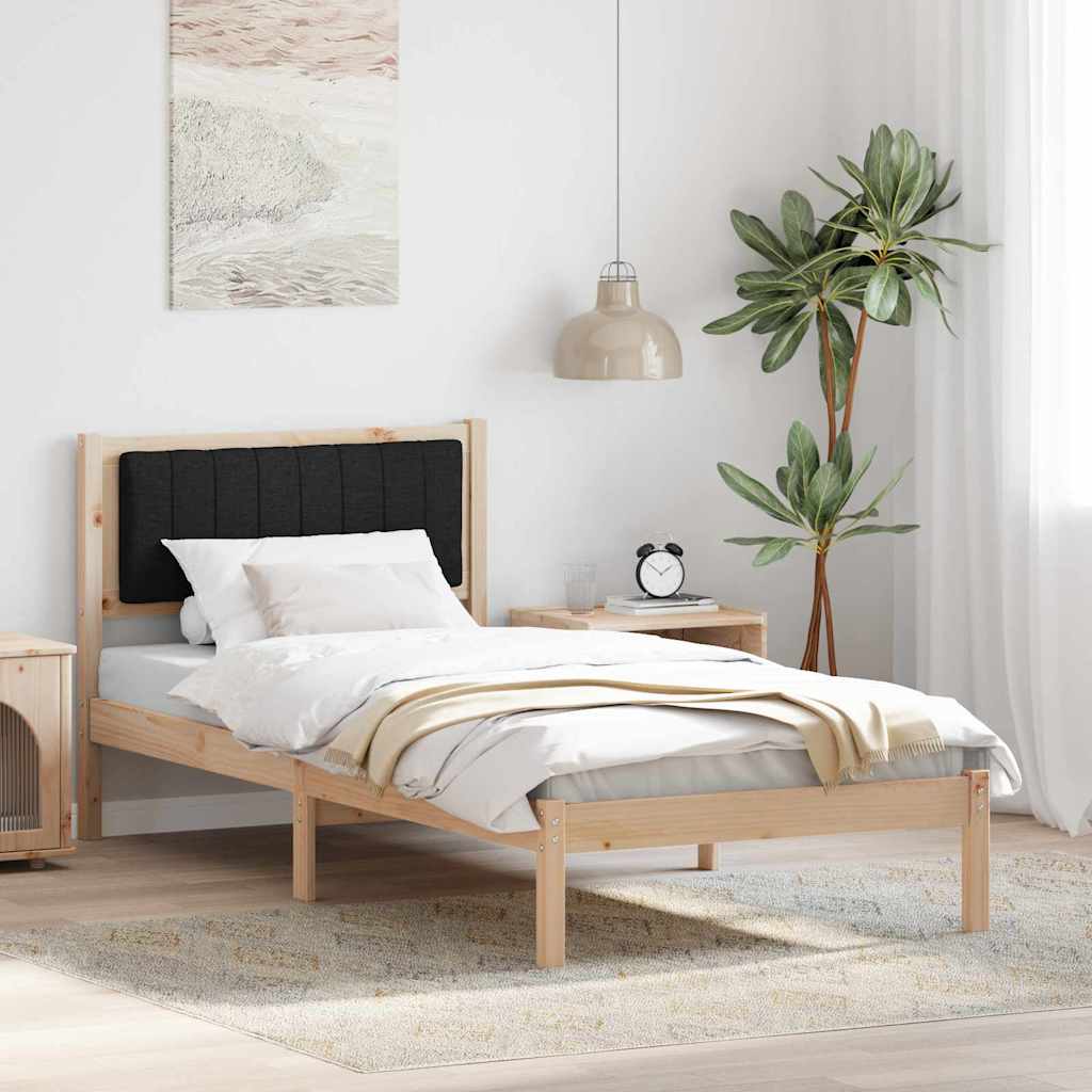 Bed Frame With Upholstered Headboard Light Grey