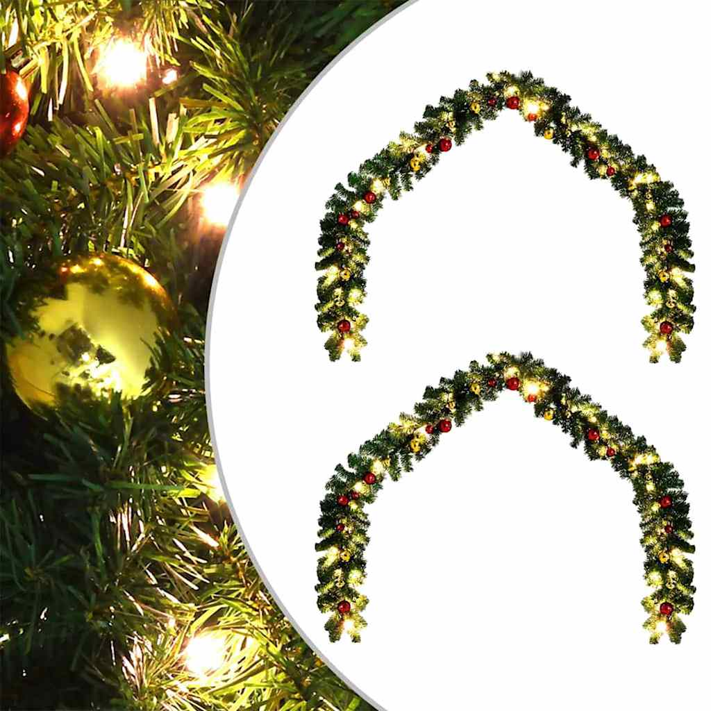 Christmas Garland With Led Lights