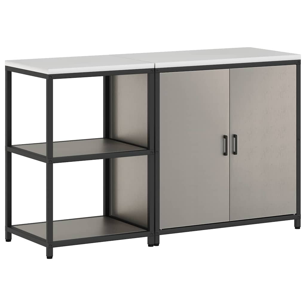 Kitchen Storage Set Hattem 2 Pcs Rusty Steel