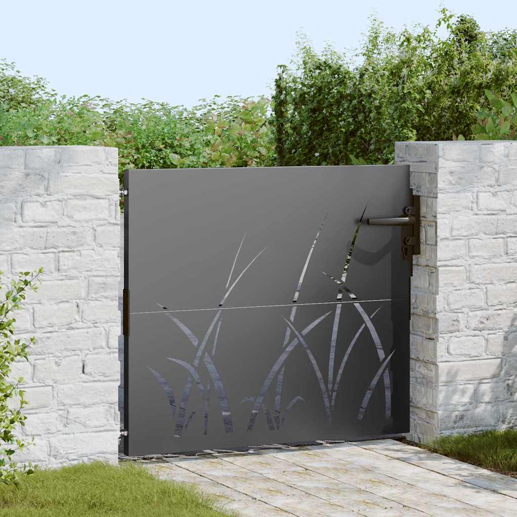 Garden Gate Corten Steel Grass Design