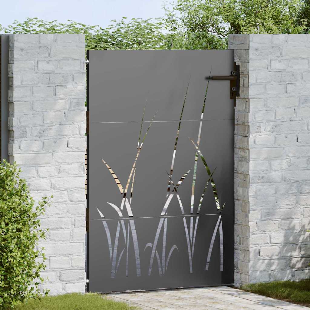 Garden Gate Corten Steel Grass Design