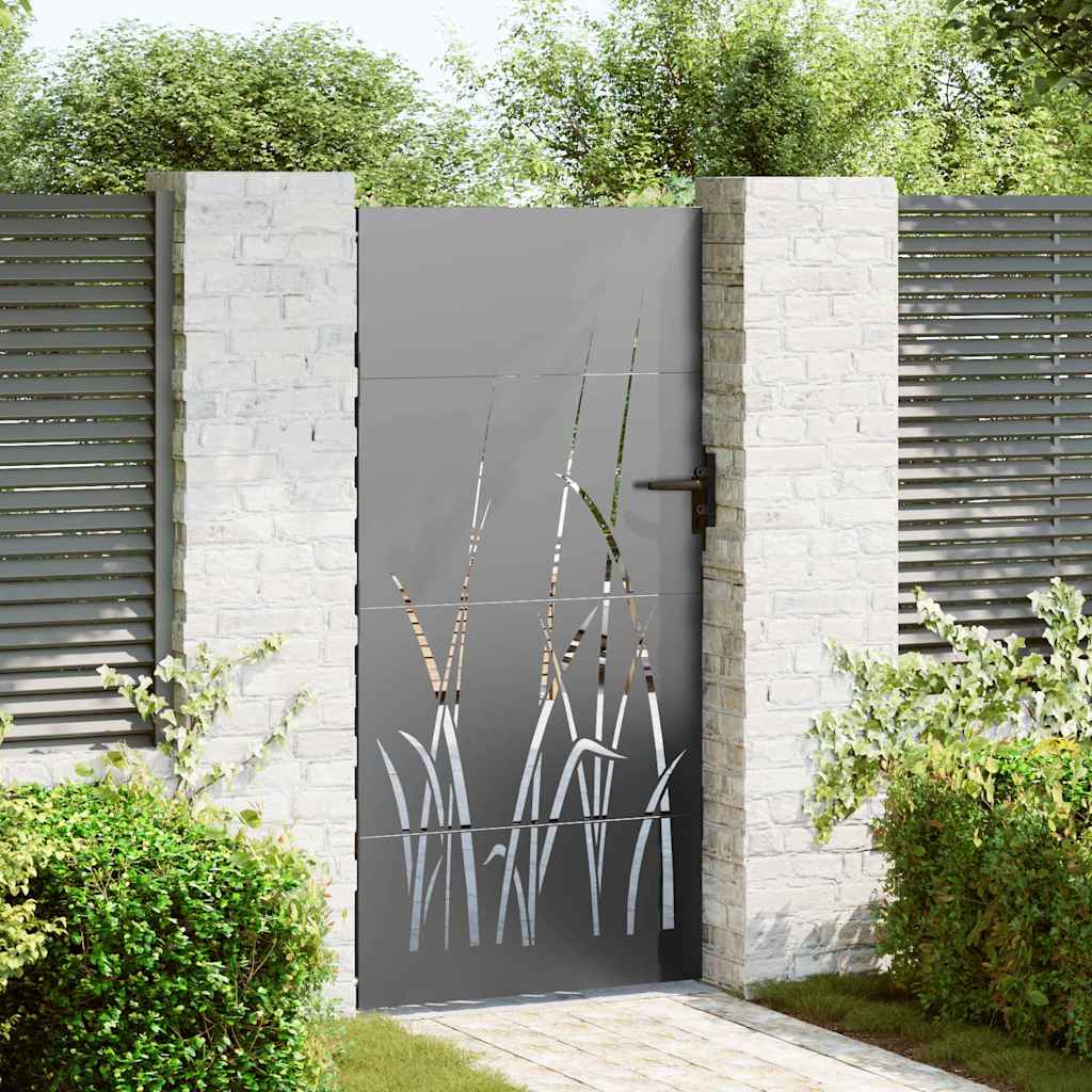 Garden Gate Corten Steel Grass Design