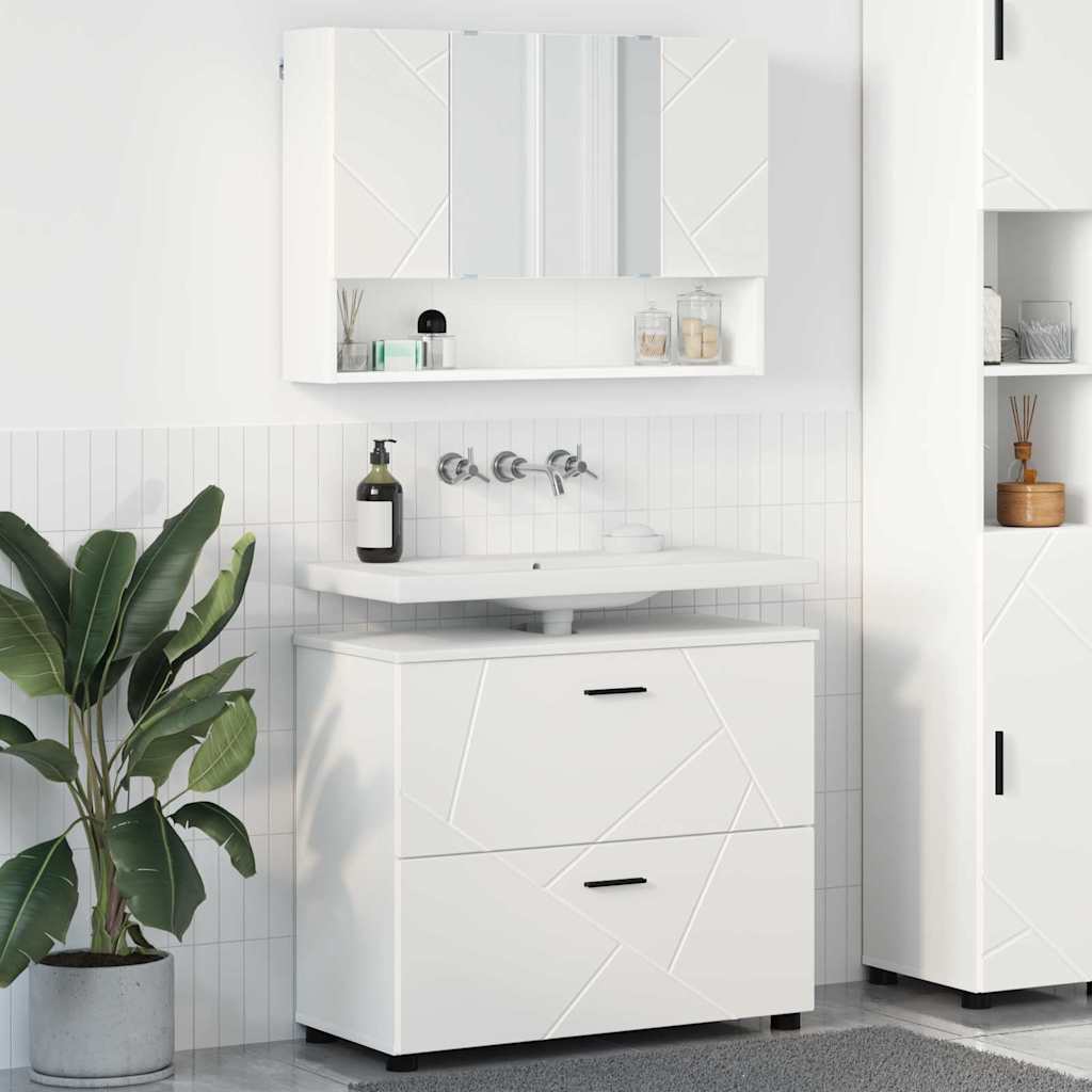 Bathroom Furniture Set With Drawer 2 Pcs