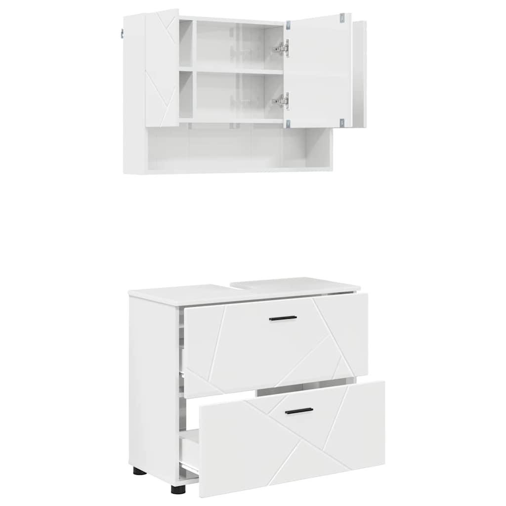 Bathroom Furniture Set With Drawer 2 Pcs