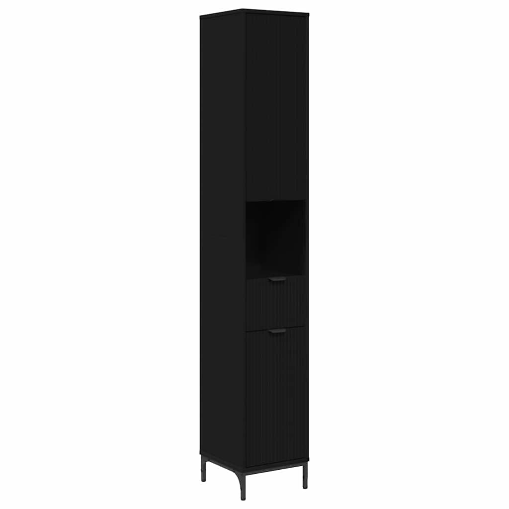 Bathroom Furniture Set With Drawer Engineered Wood, Metal