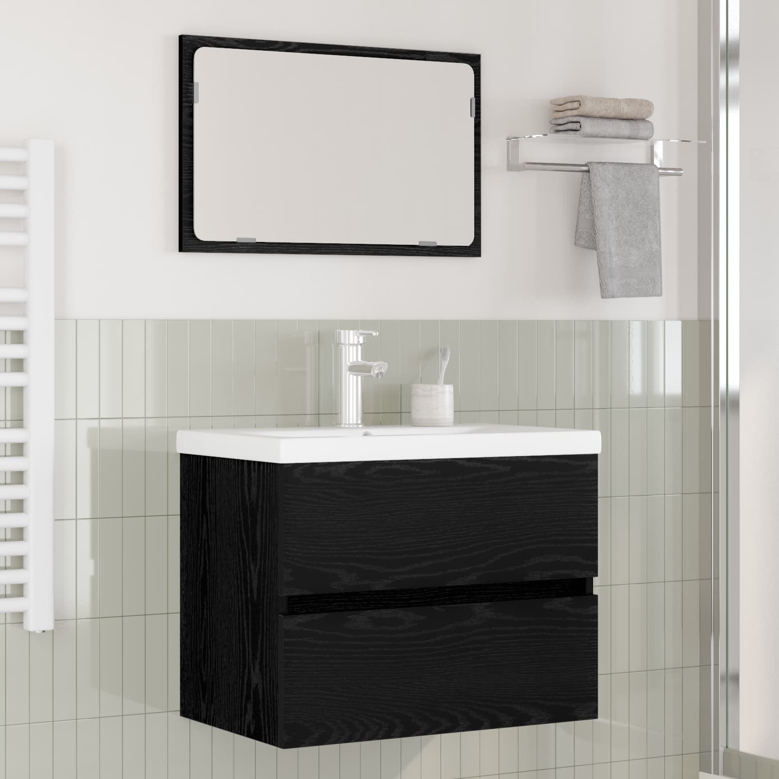 Bathroom Furniture Set | , White | Engineered Wood | Medium