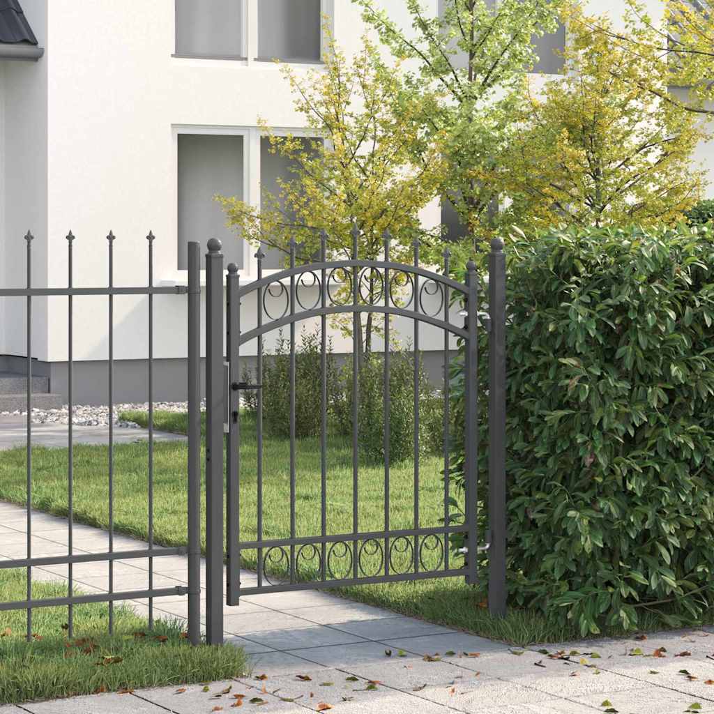Fence Gate Emmen With Spikes Steel