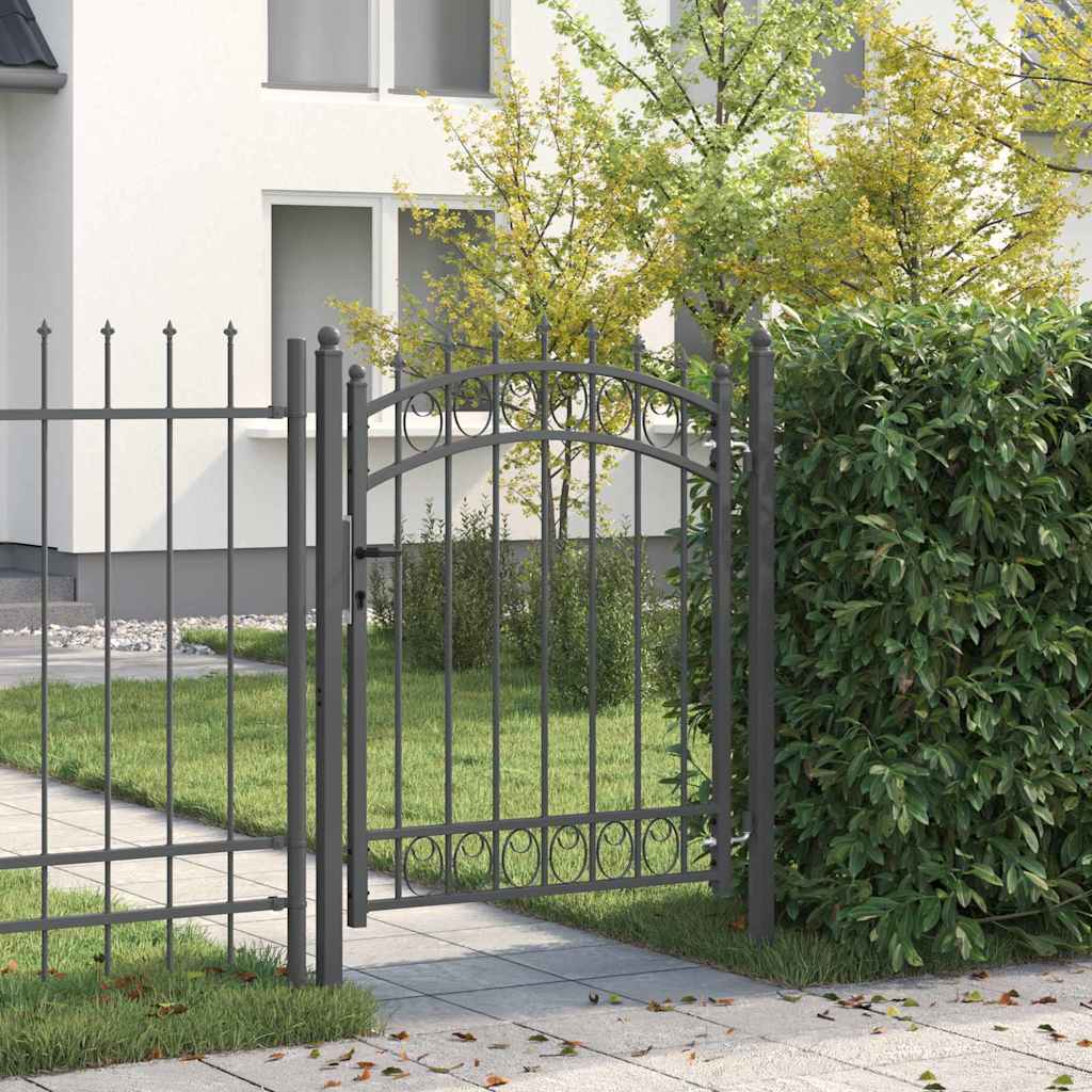 Fence Gate Emmen With Spikes Steel