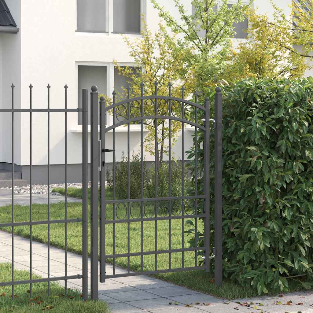Fence Gate Emmen With Spikes Steel