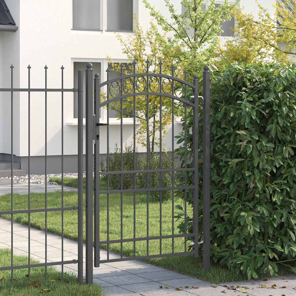 Fence Gate Emmen With Spikes Steel