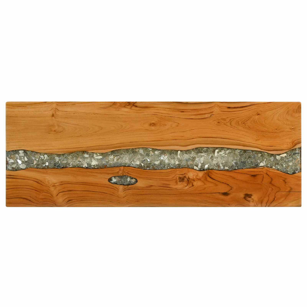 Console Table Brown 100 X 35 X 75 Cm Solid Teak Wood