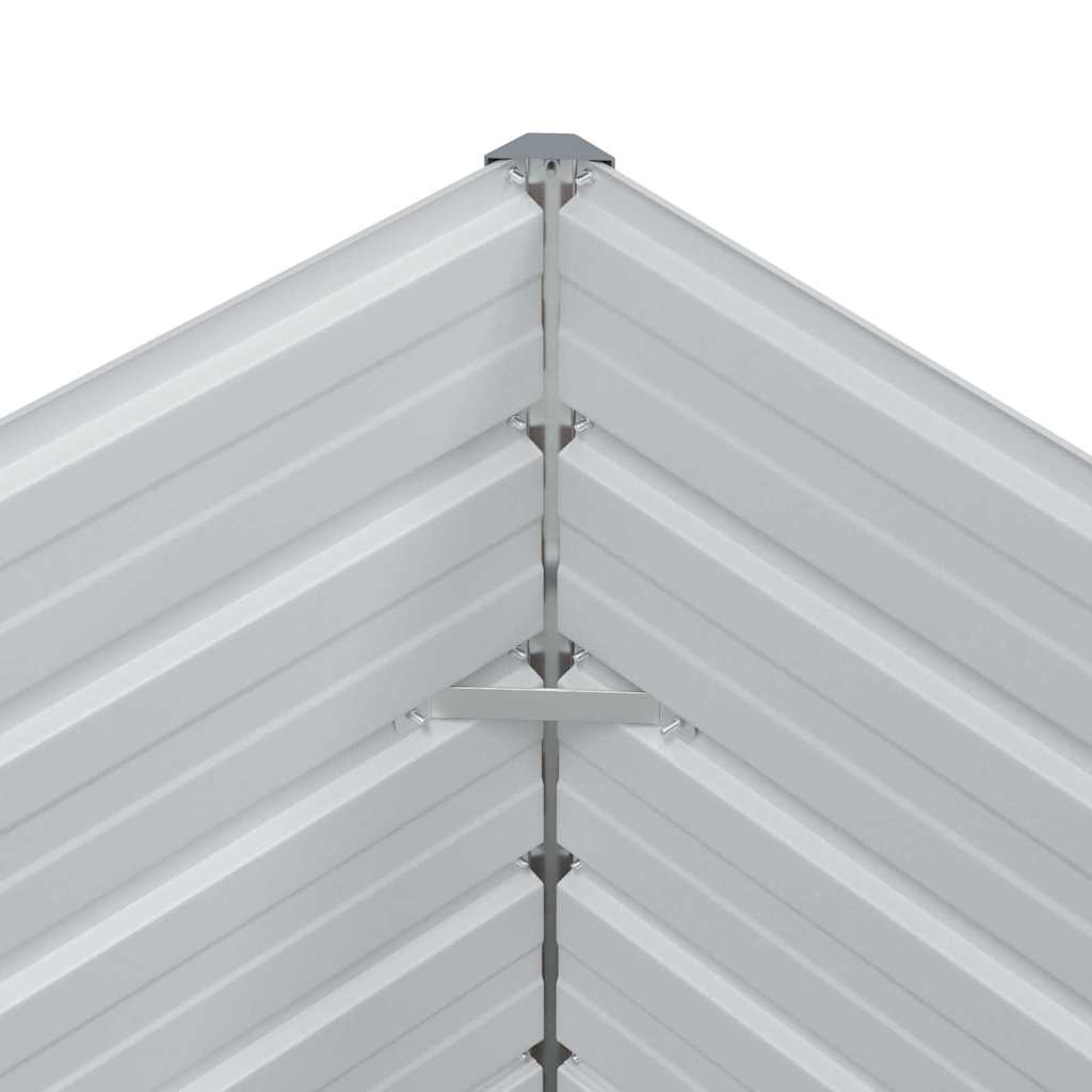 Garden Raised Bed Light Brown Galvanised Steel