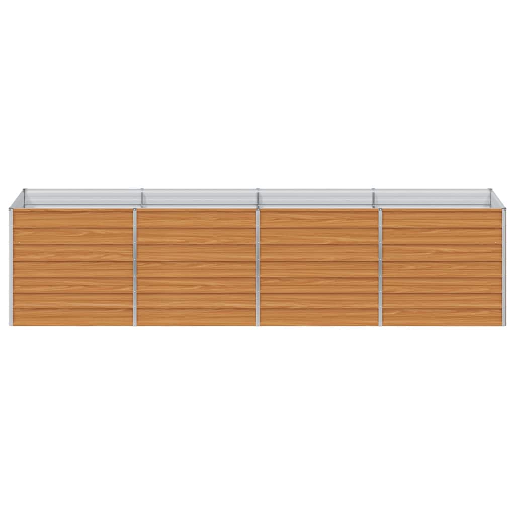 Garden Raised Bed Light Brown Galvanised Steel