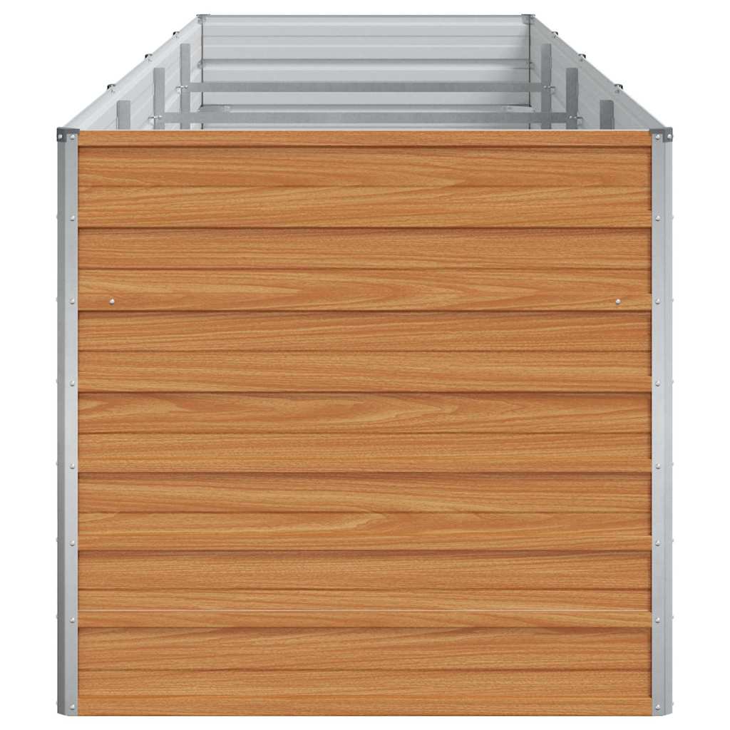 Garden Raised Bed Light Brown Galvanised Steel