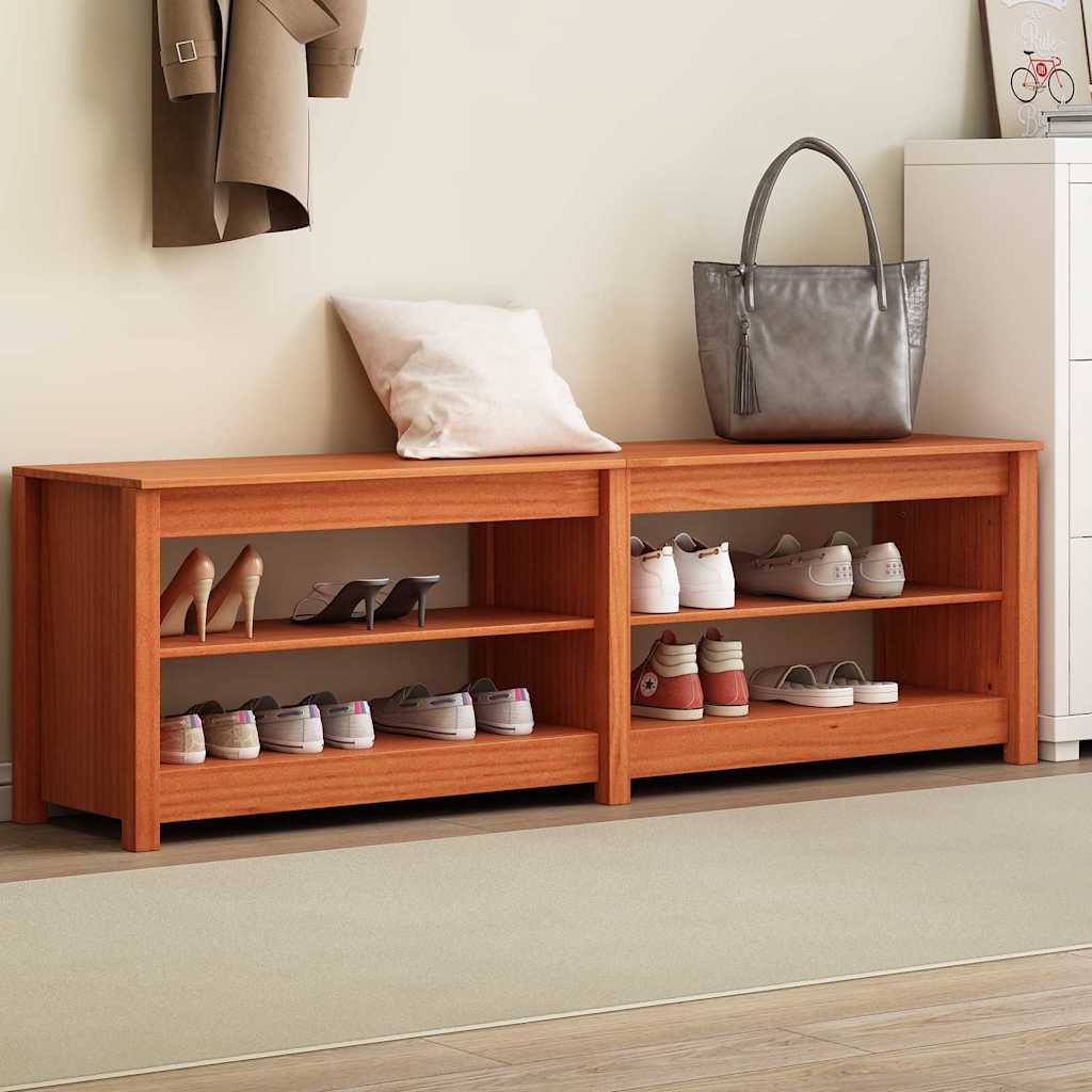 Shoe Bench With Shelf With Storage 160 X 36.5 X 50 Cm