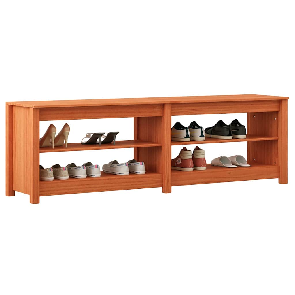 Shoe Bench With Shelf With Storage 160 X 36.5 X 50 Cm