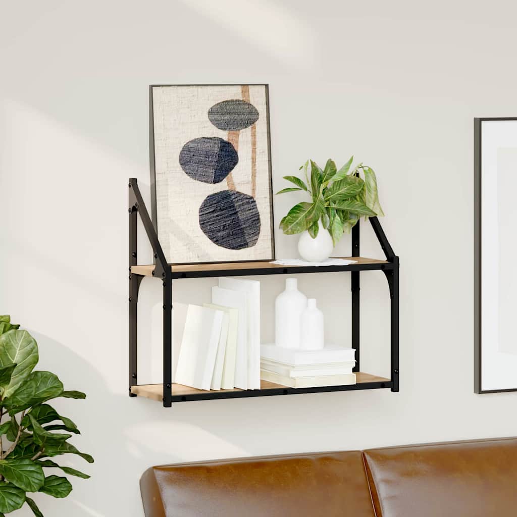 2-Tier Wall Shelf Engineered Wood