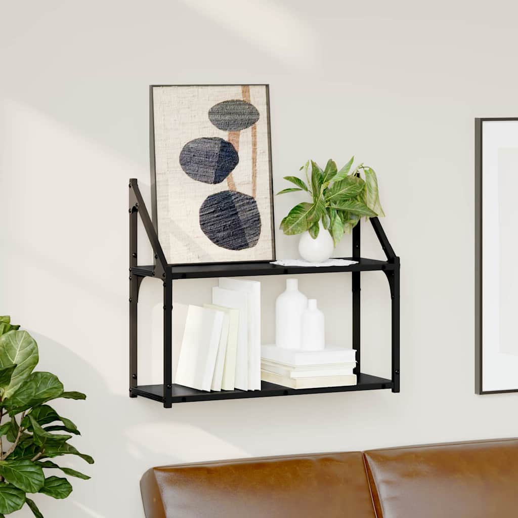 2-Tier Wall Shelf Engineered Wood