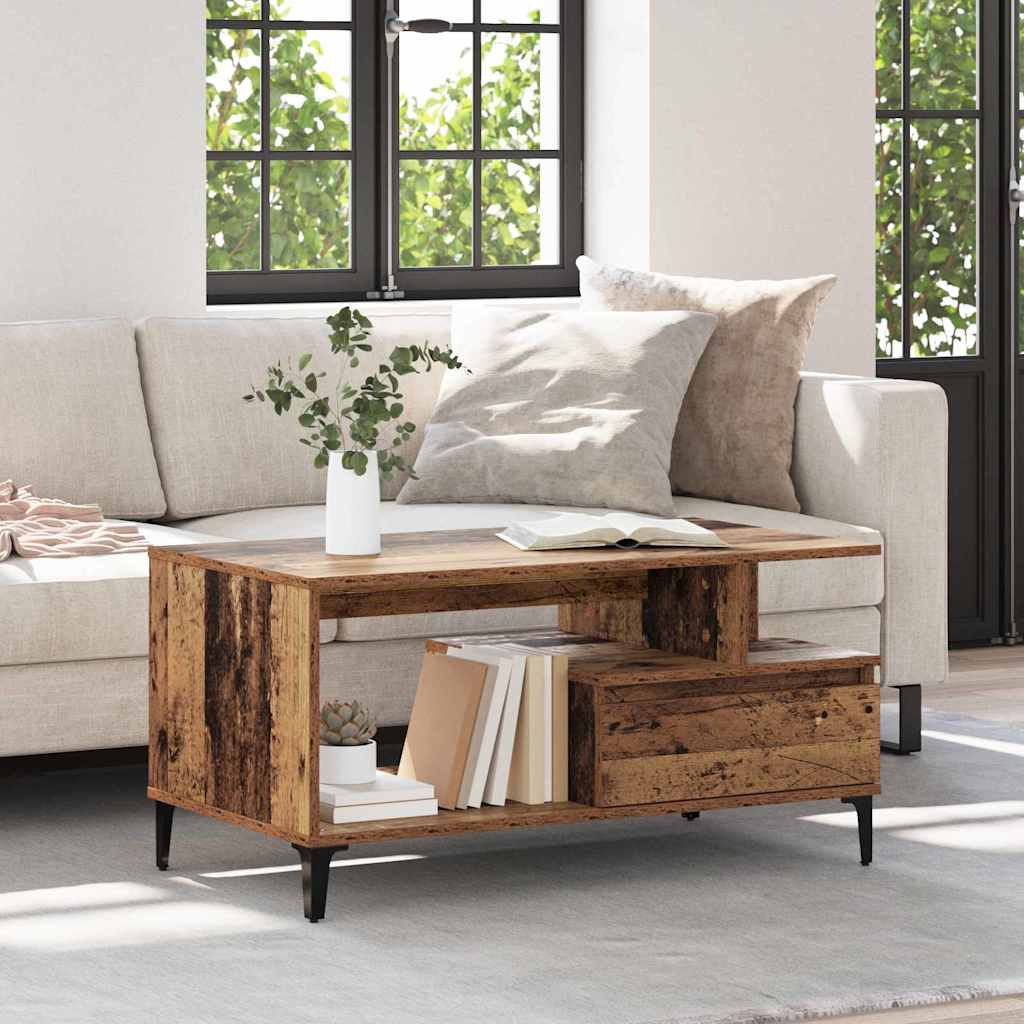 Coffee Table 90X49X45 Cm Engineered Wood