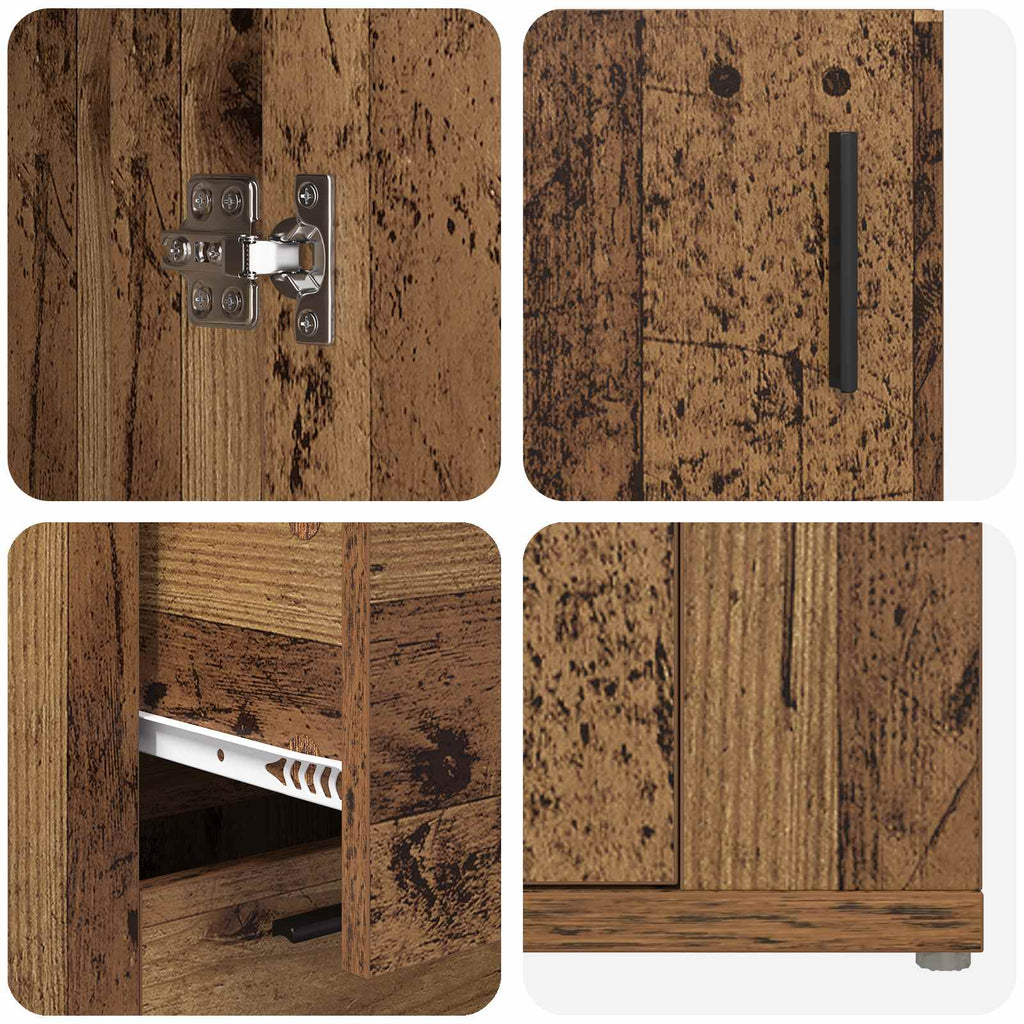Sideboard 100 X 33 X 59.5 Cm Engineered Wood
