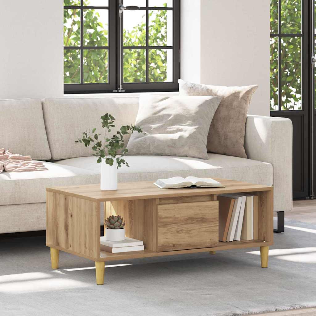 Coffee Table 90X50X36,5 Cm Engineered Wood