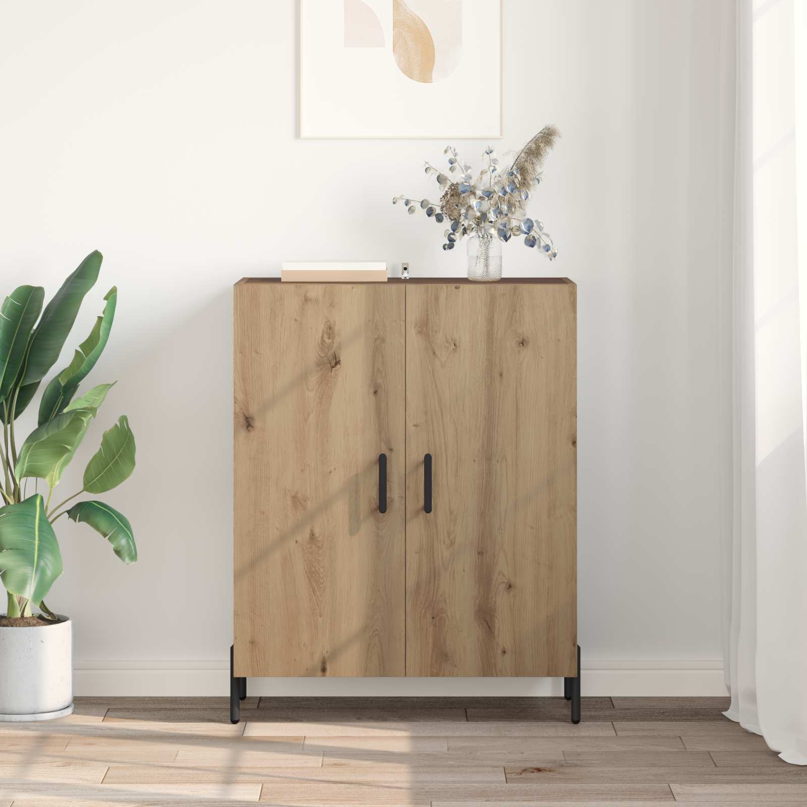 Sideboard 69.5 X 34 X 90 Cm Engineered Wood