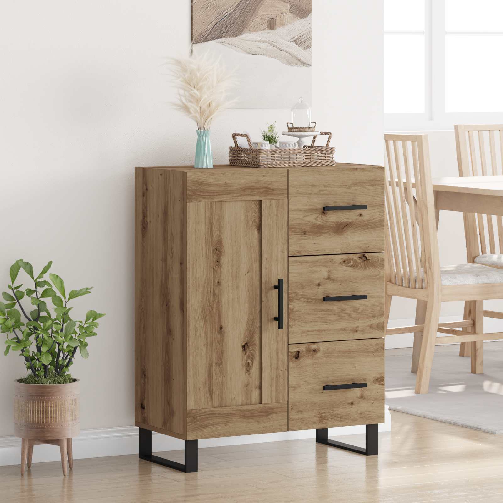 Sideboard 69.5X34X90 Cm Engineered Wood