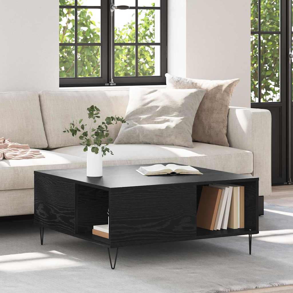 Coffee Table 80X80X36.5 Cm Engineered Wood