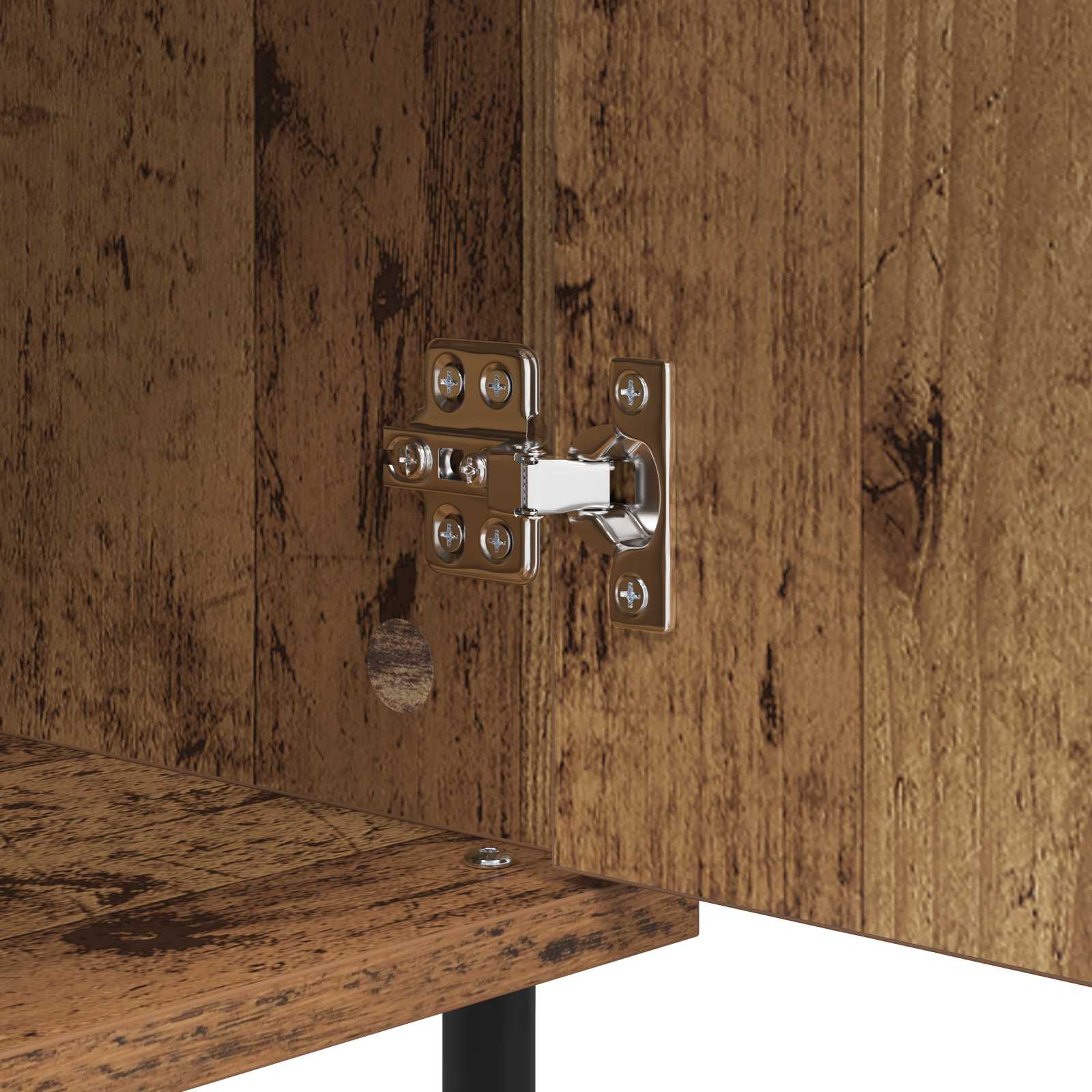 Sideboard 40 X 35 X 70 Cm Engineered Wood And Iron