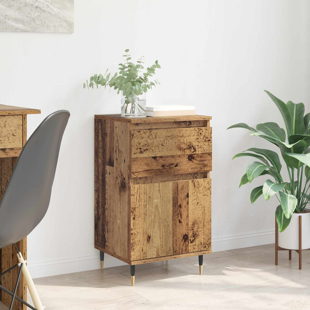 Sideboard 40 X 35 X 70 Cm Engineered Wood And Iron