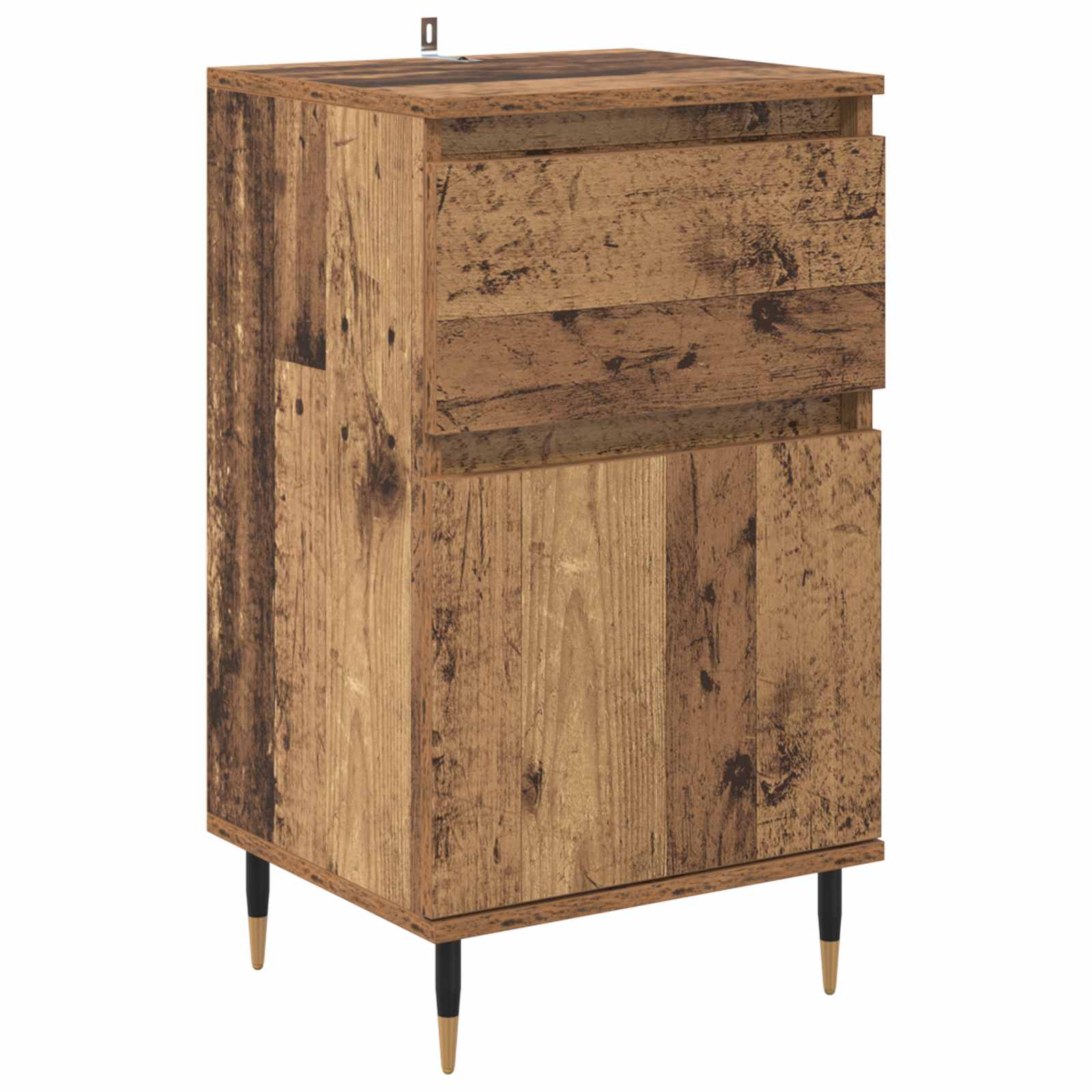 Sideboard 40 X 35 X 70 Cm Engineered Wood And Iron