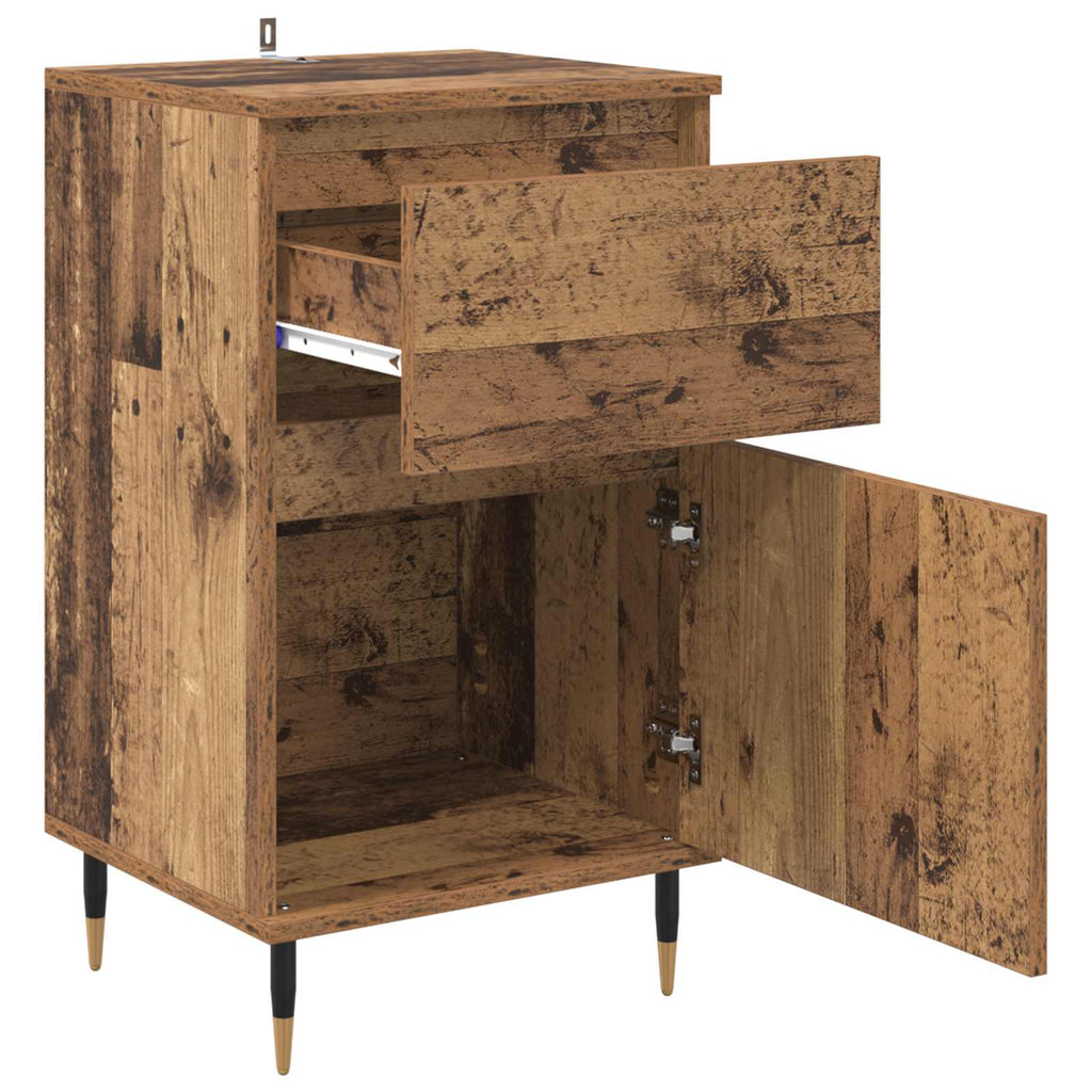 Sideboard 40 X 35 X 70 Cm Engineered Wood And Iron