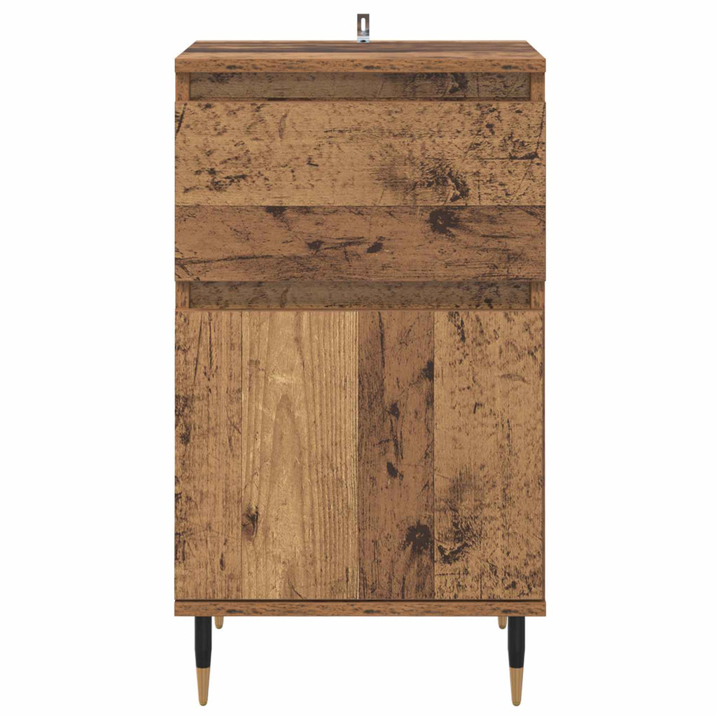Sideboard 40 X 35 X 70 Cm Engineered Wood And Iron