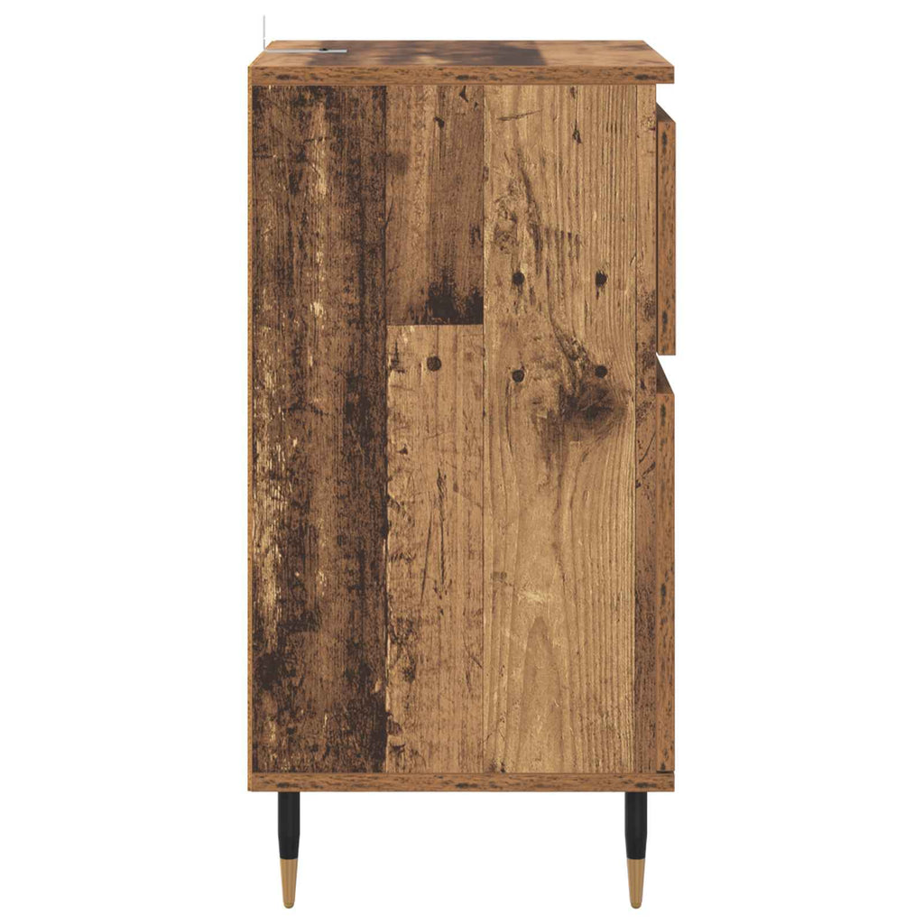 Sideboard 40 X 35 X 70 Cm Engineered Wood And Iron