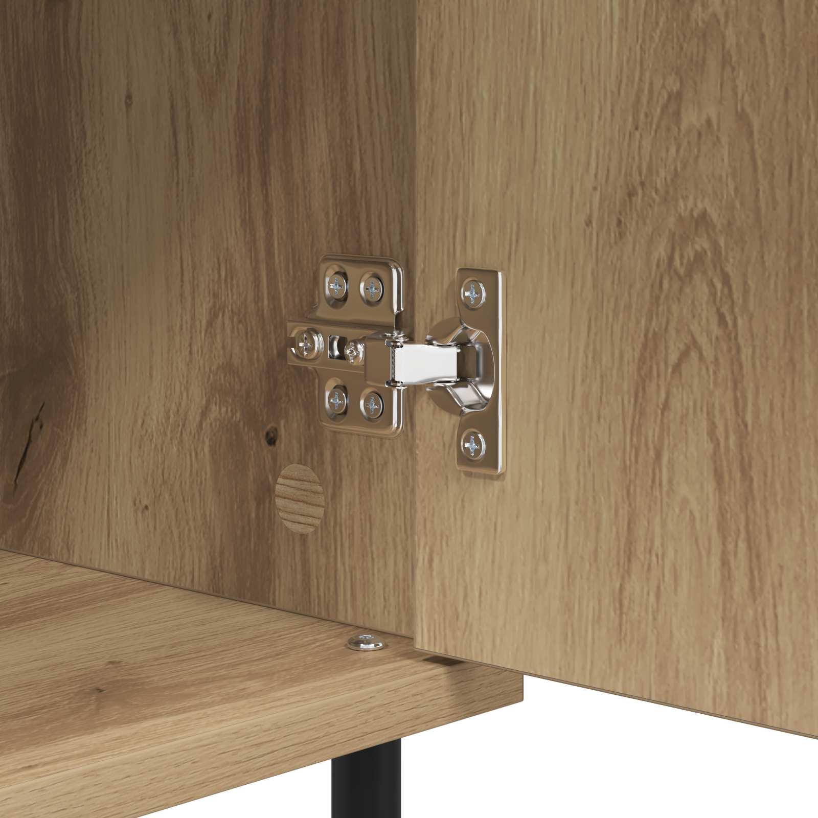 Sideboard 40 X 35 X 70 Cm Engineered Wood And Iron