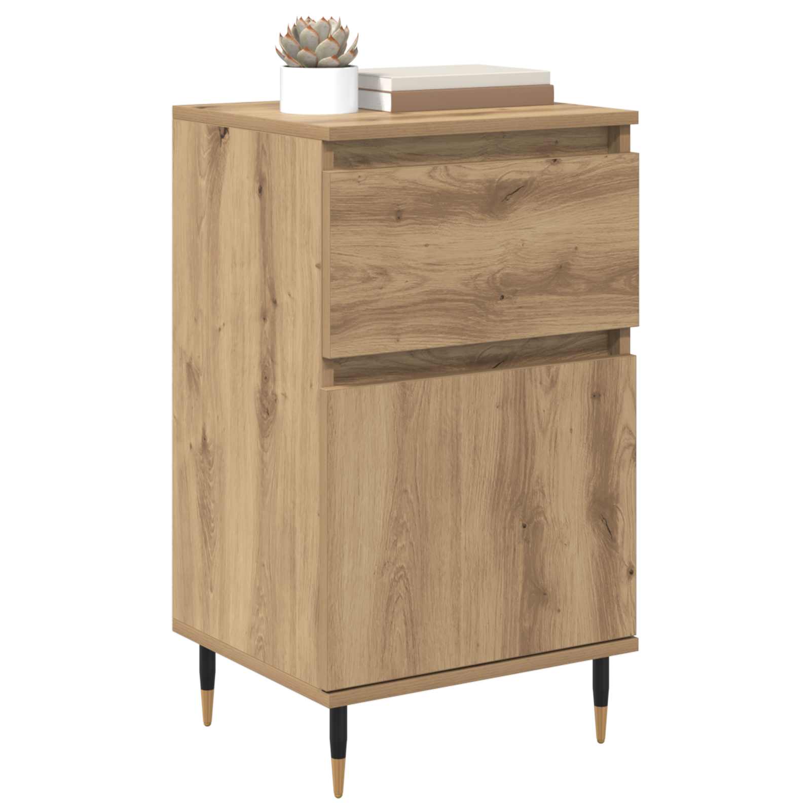 Sideboard 40 X 35 X 70 Cm Engineered Wood And Iron